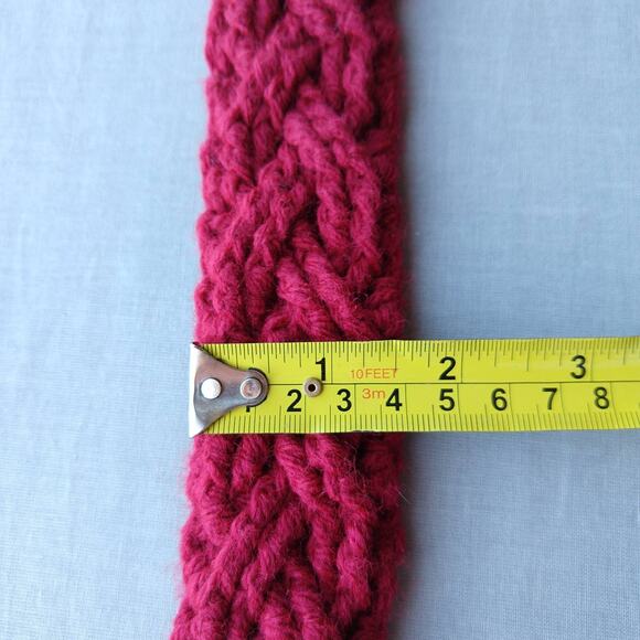 Cardinal Crochet Cable Braided Belt Vintage Maltese buckle gothic tassel premade main image 7